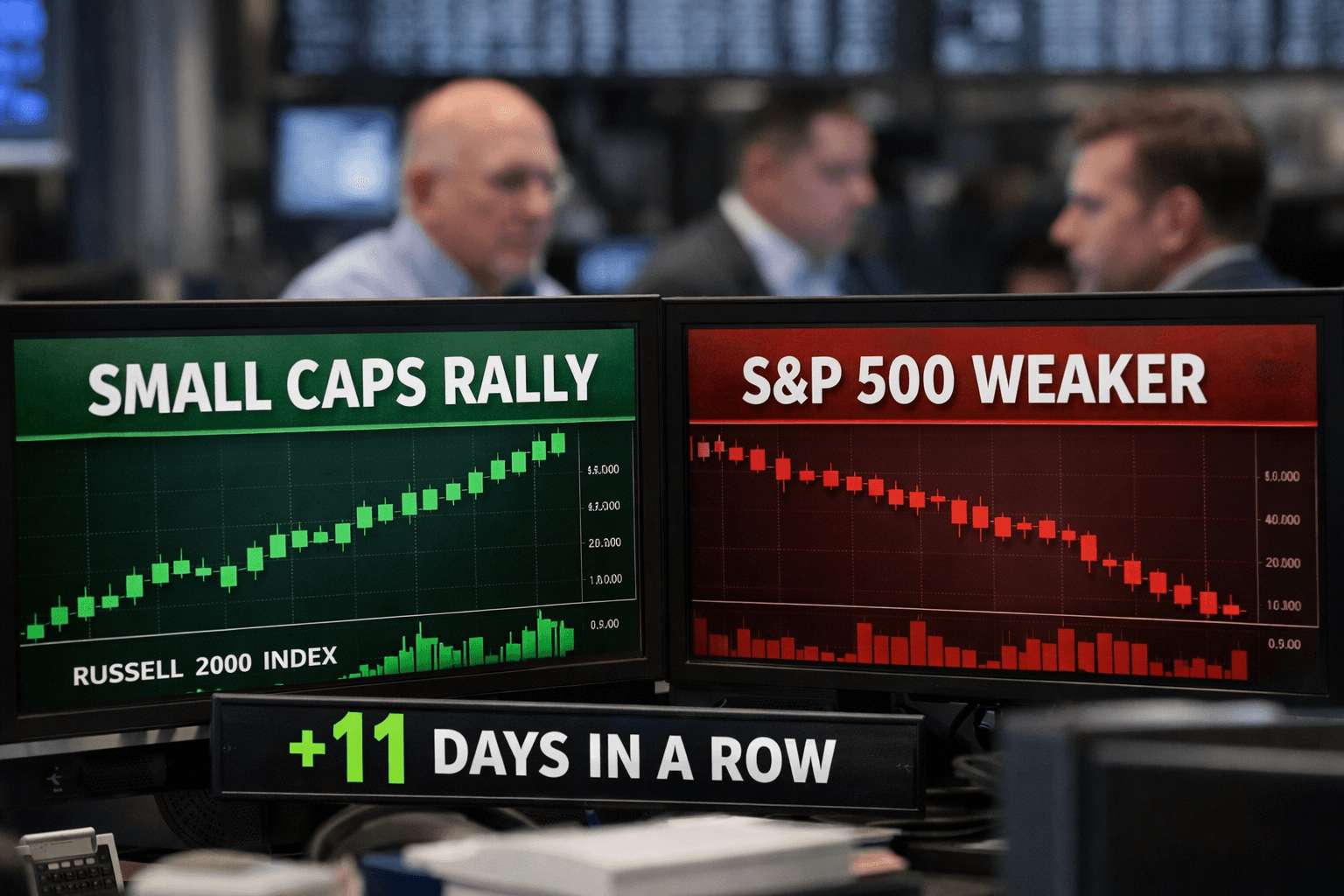 Illustration for “Market leadership is rotating and small caps are back in the driving seat”