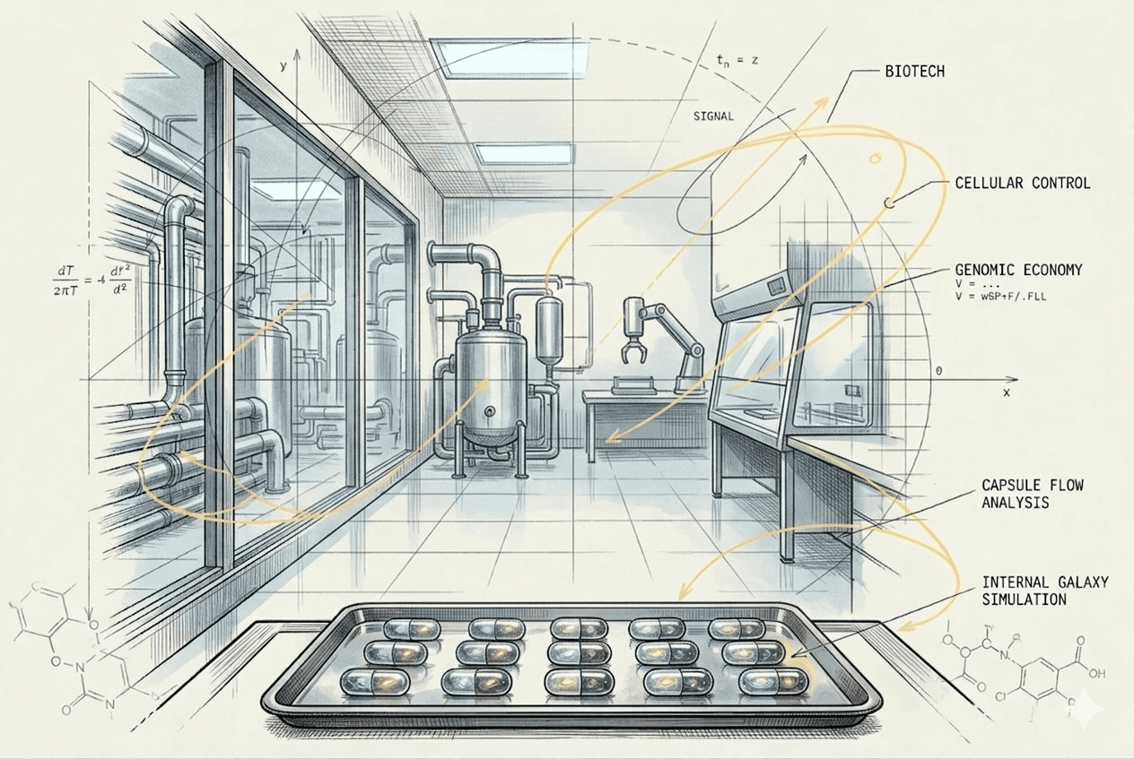 Illustration for “Peptides, The Cognition Tax & What Drove the Collective”